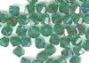 25 Emerald AB 4mm Bicone Swarovski